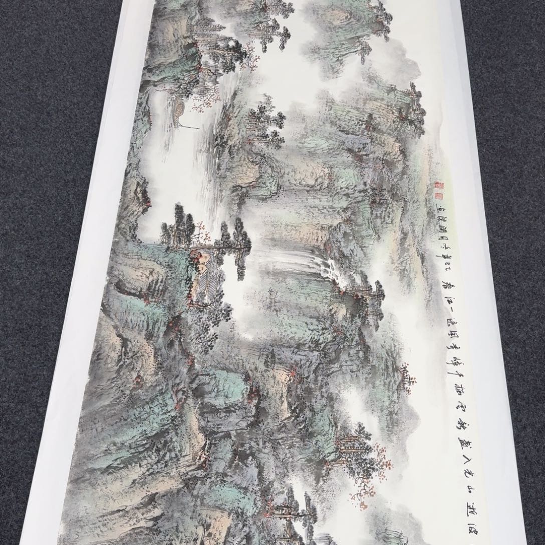 国画纯手绘山水花鸟作品
