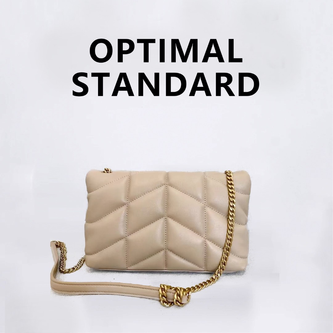 （冬季上新）菱格纹杏色真皮斜跨包DIY时尚尺寸28-9-18型号TT013