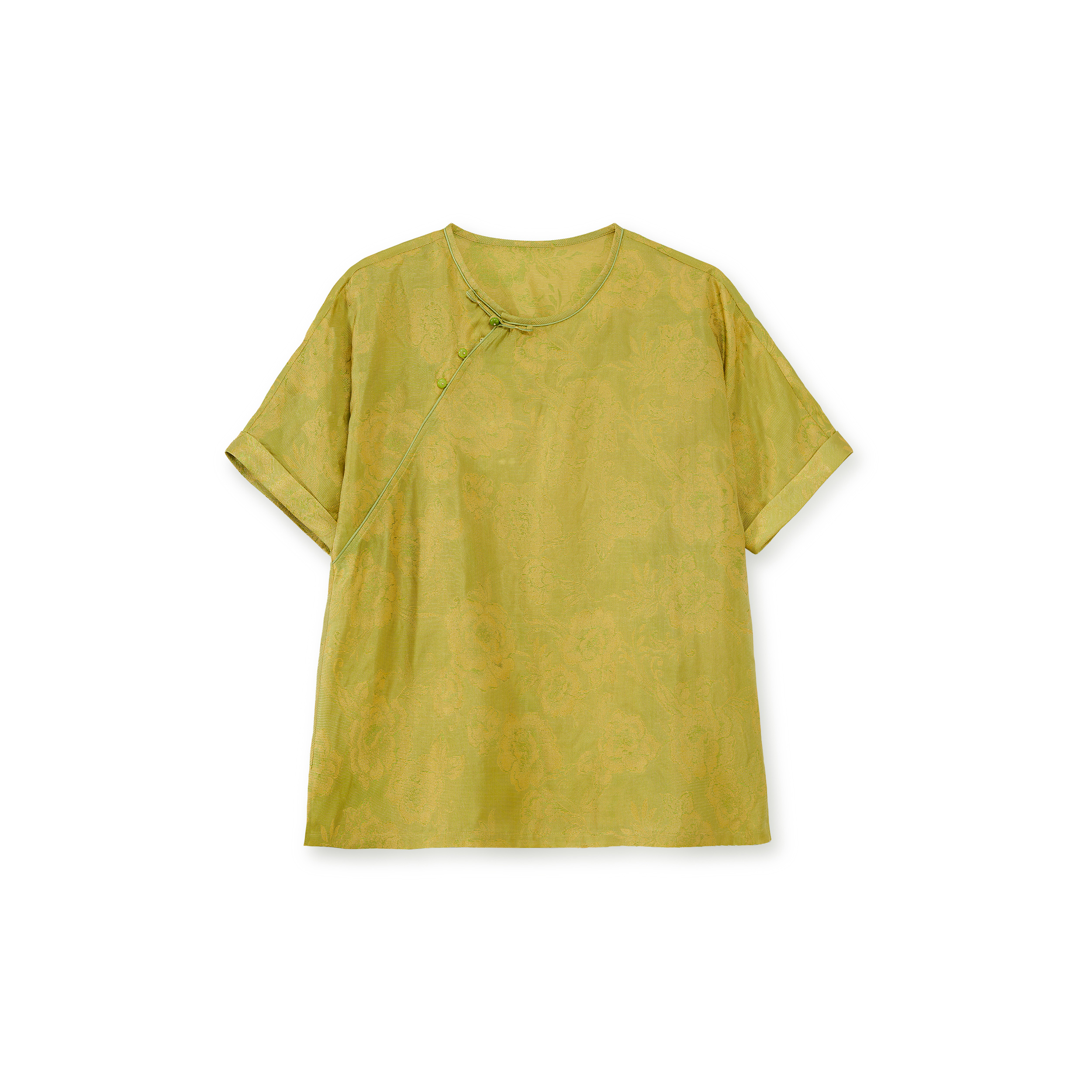 金蔓-YZ250726新中式桑蚕丝中国风复古时尚气质百搭女装