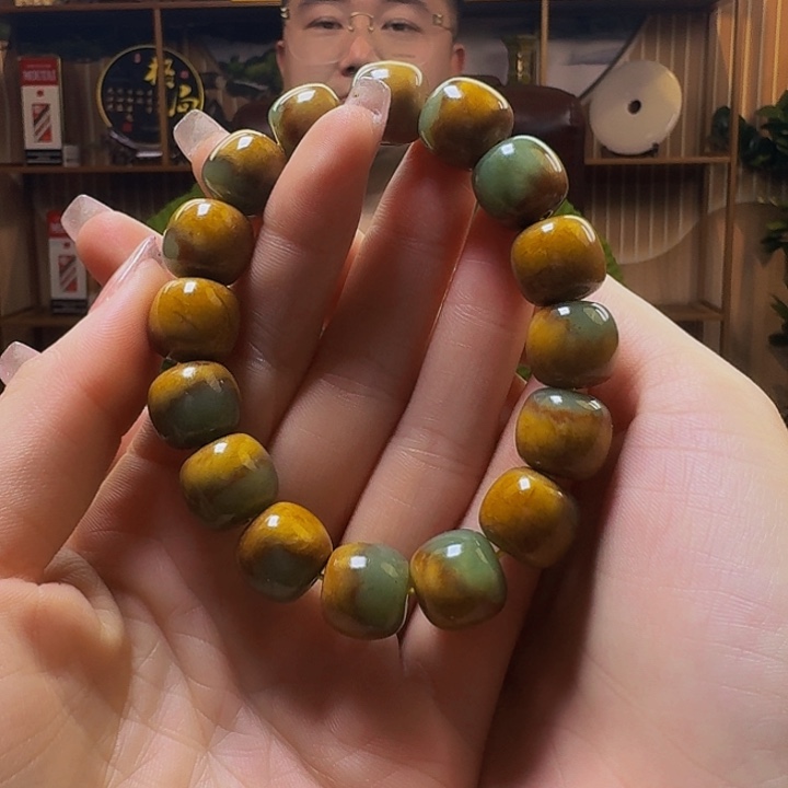 和田玉手串未镶嵌一****生