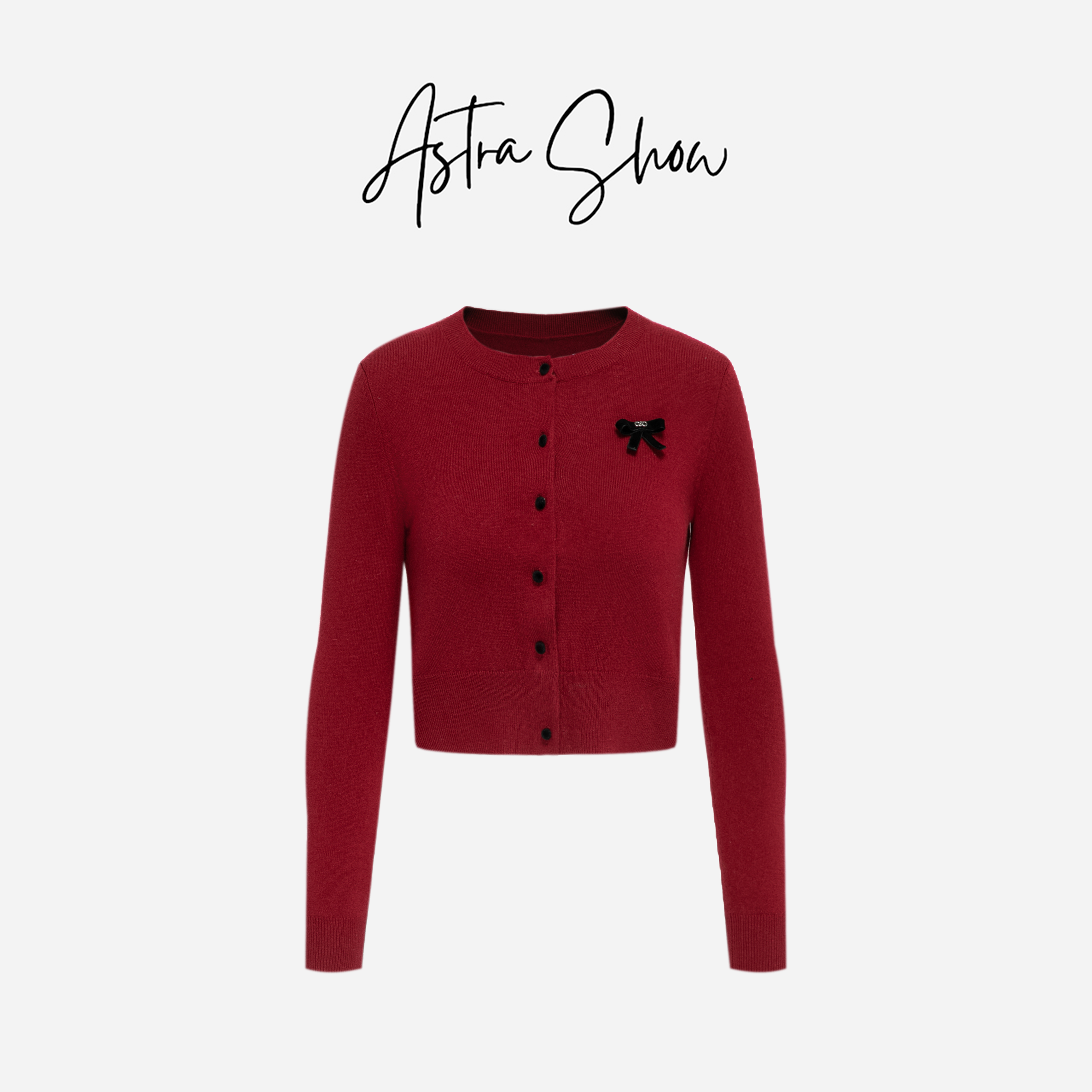 Astra闪闪|【绯色华章】小香风经典轻熟风针织开衫3191381