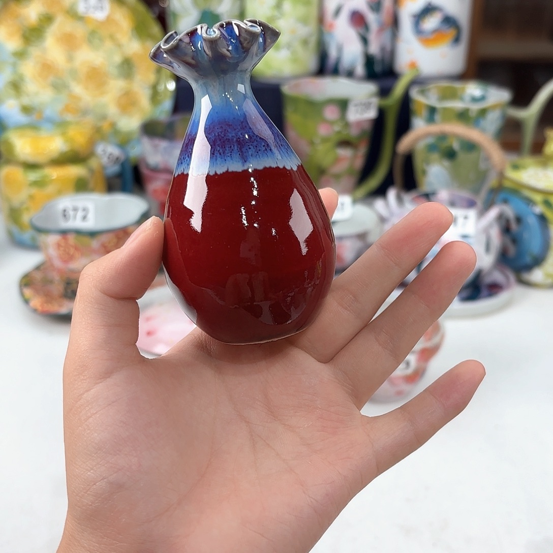 景德镇手绘高温釉下彩陶瓷茶具