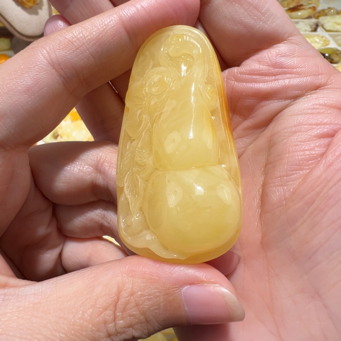 琥珀未镶嵌裸石蜜蜡