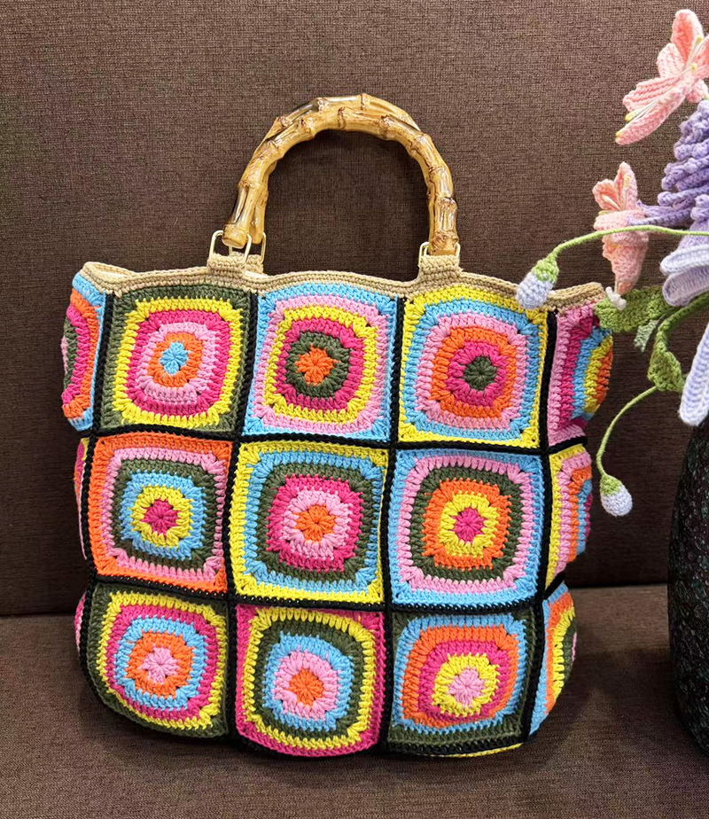  毛线手工钩织编织手提斜跨单间包双肩包卡包零钱包手机包钥匙包