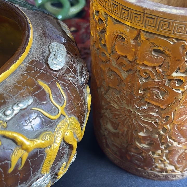 俏***阳白玉菩提把件一个一个