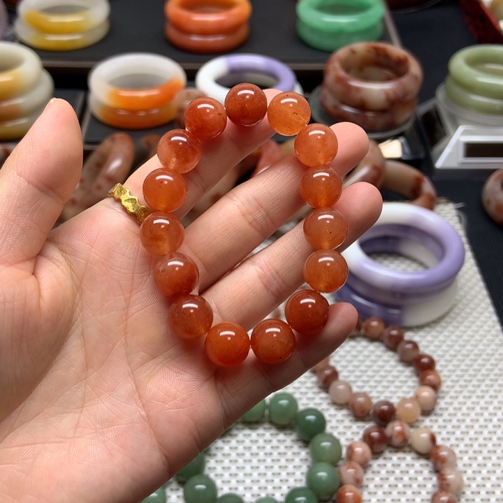 石英质玉未镶嵌手串