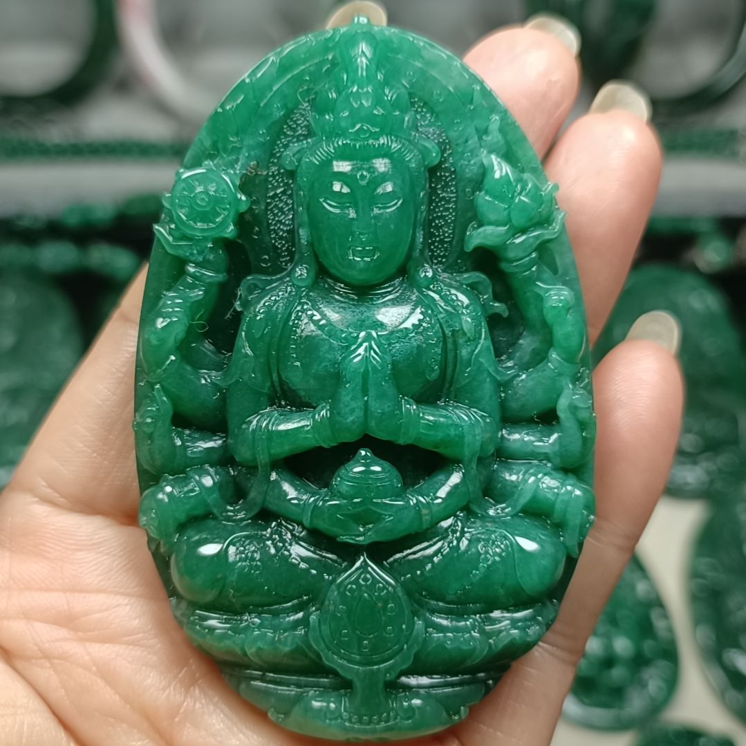 独山玉千手观音未镶嵌