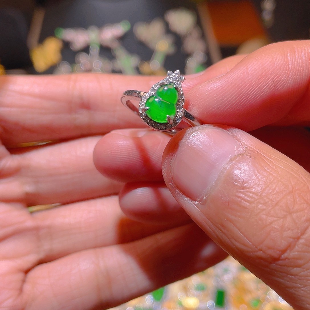 翡翠吊坠(不含链)银S925镶嵌