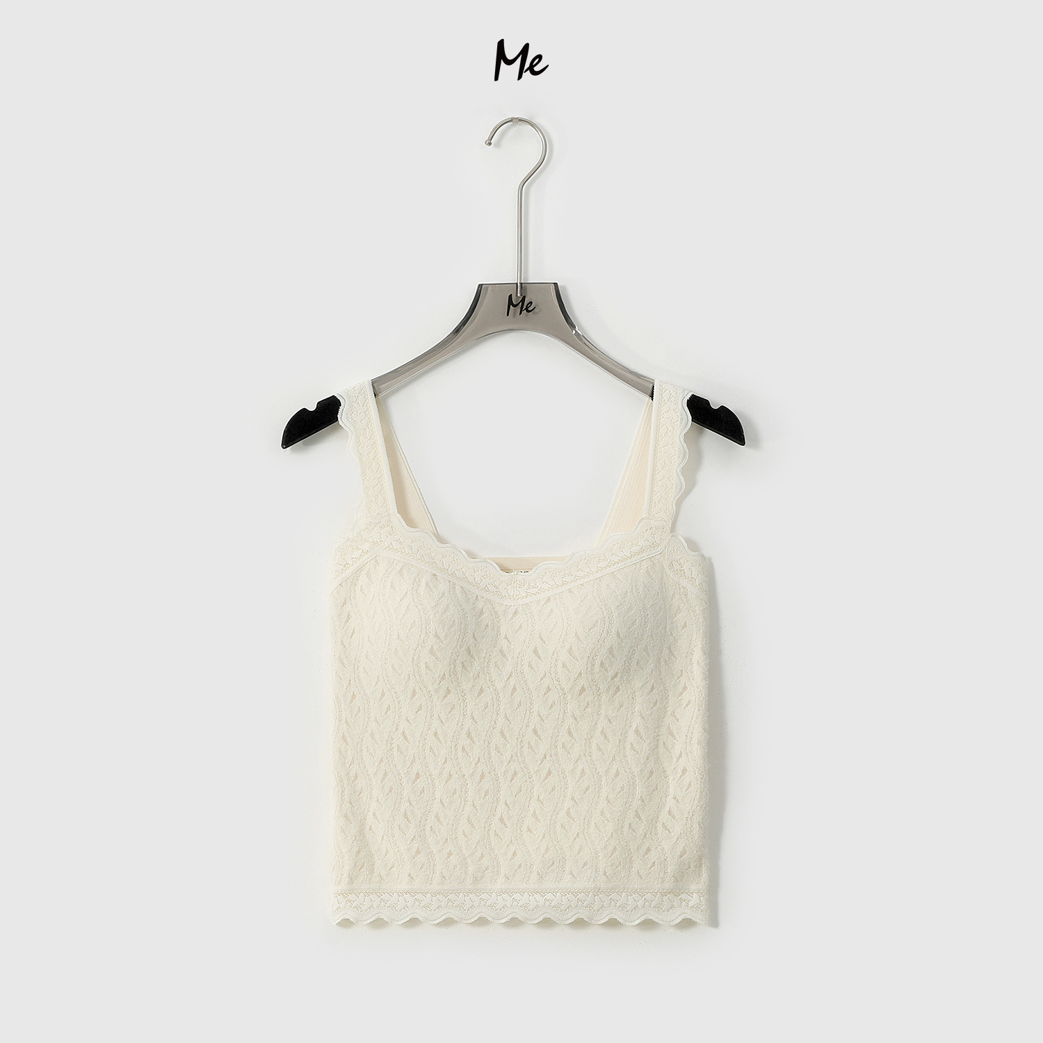 【刀刀专属】ME【花蕾粉底美背（含胸垫）】巨软亲肤保暖绒面内搭背心