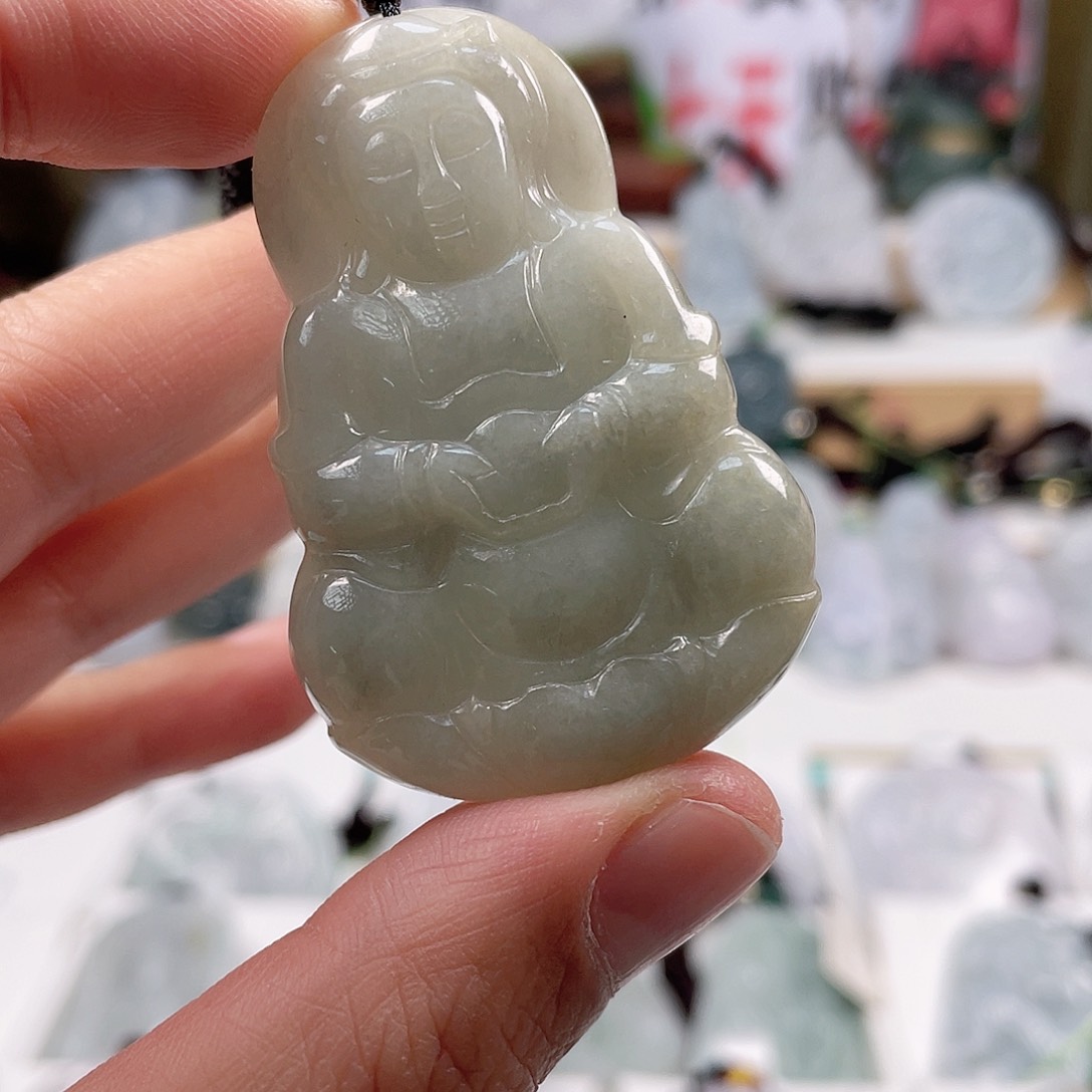 翡翠颈饰未镶嵌0523挂件