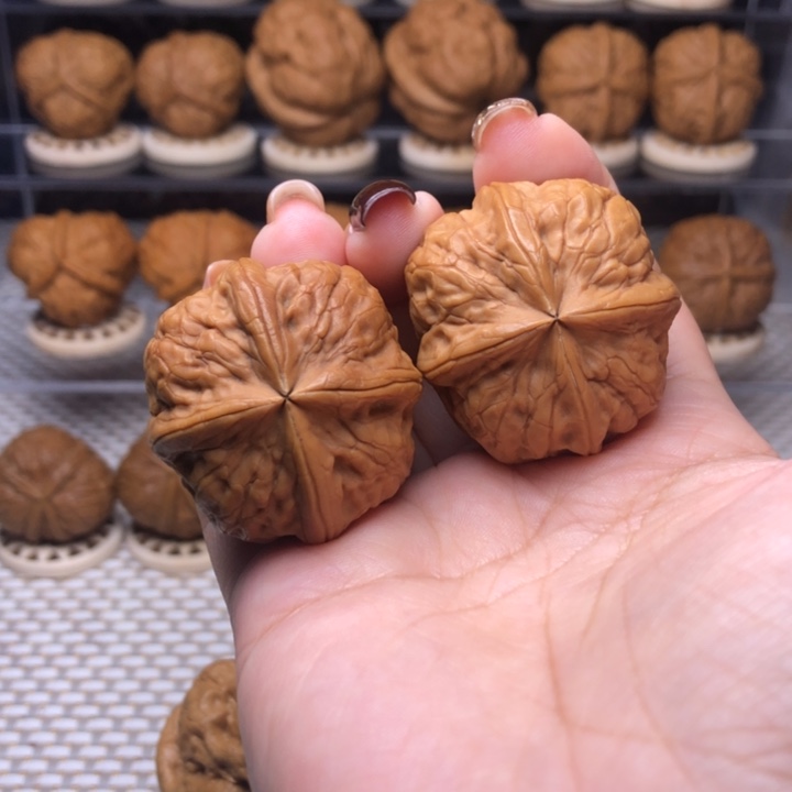 把件文玩核桃34号聚宝四棱36尺