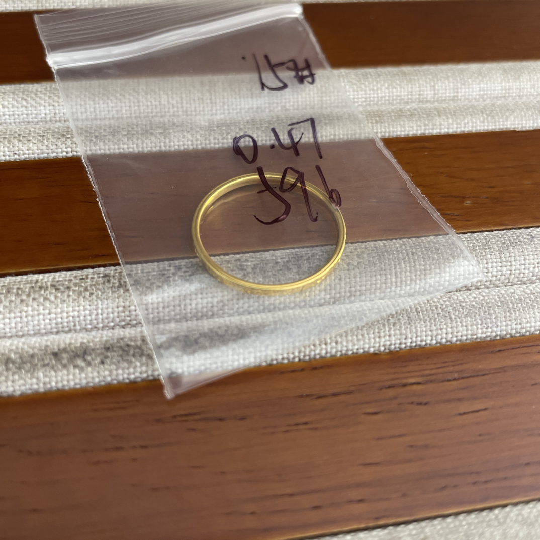 克重0.47 15号 碎冰冰戒指 足金999