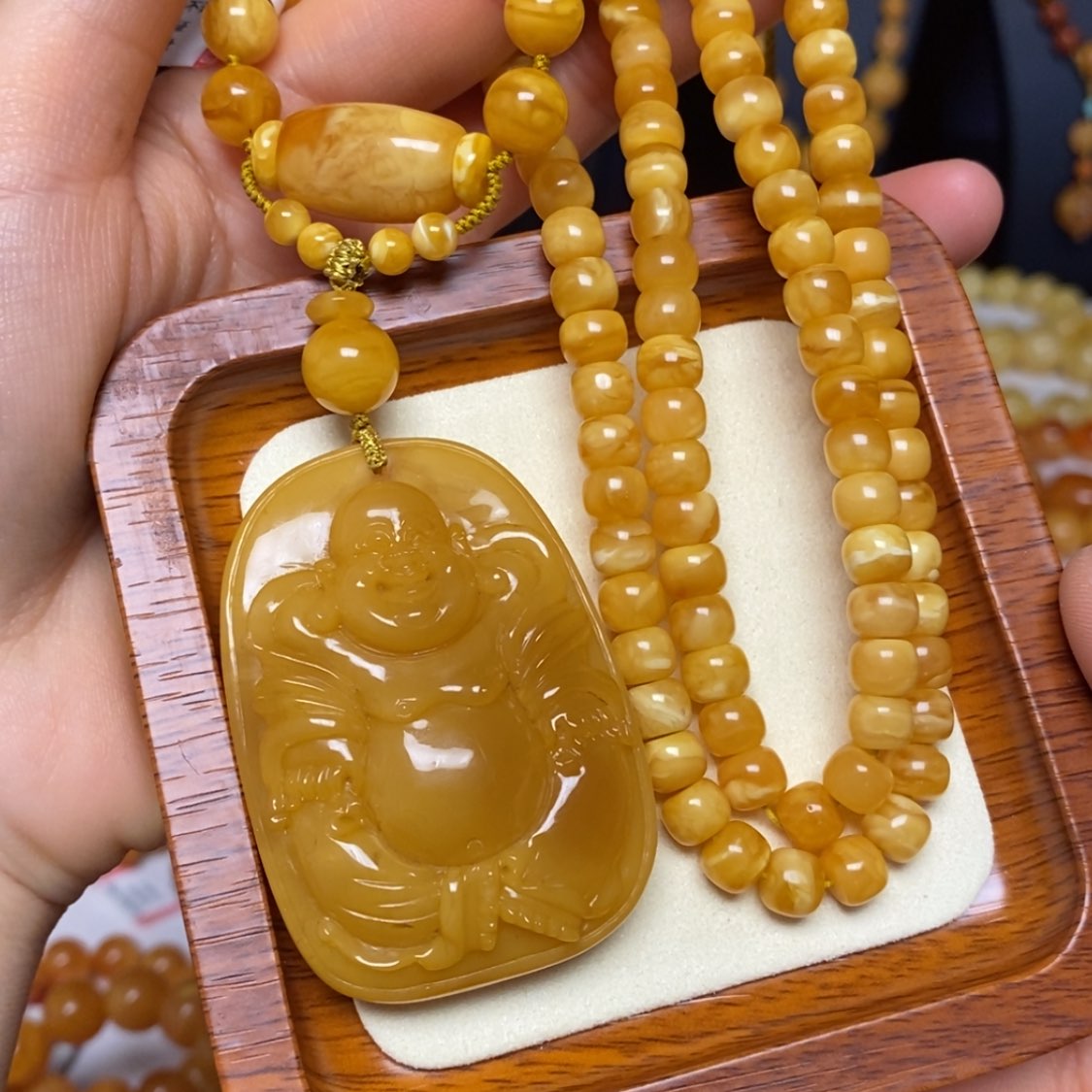 【闪购商品】蜜蜡颈饰未镶嵌项链