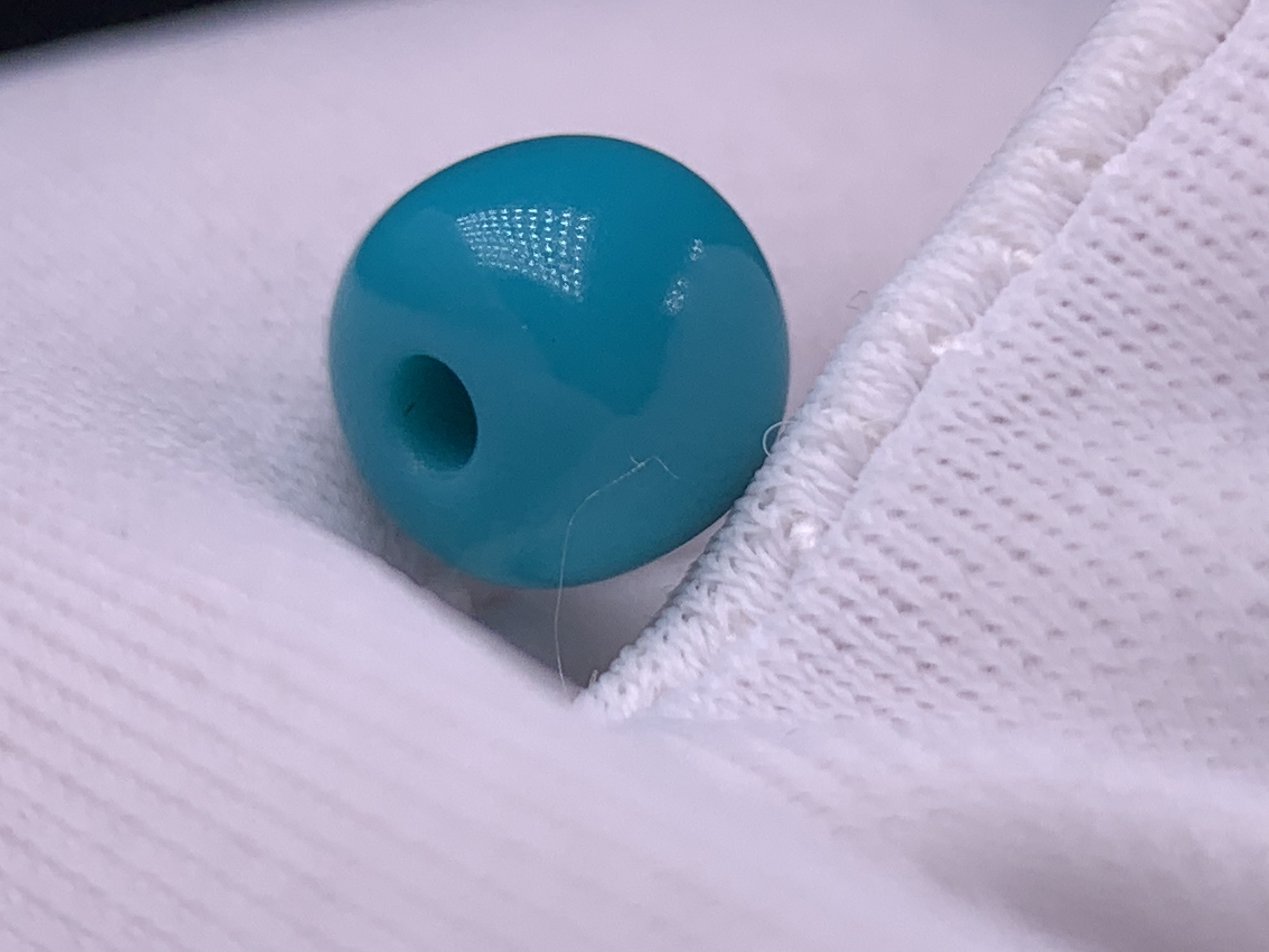 尺寸6x5.1mm  重0.29克湖北原矿绿松石