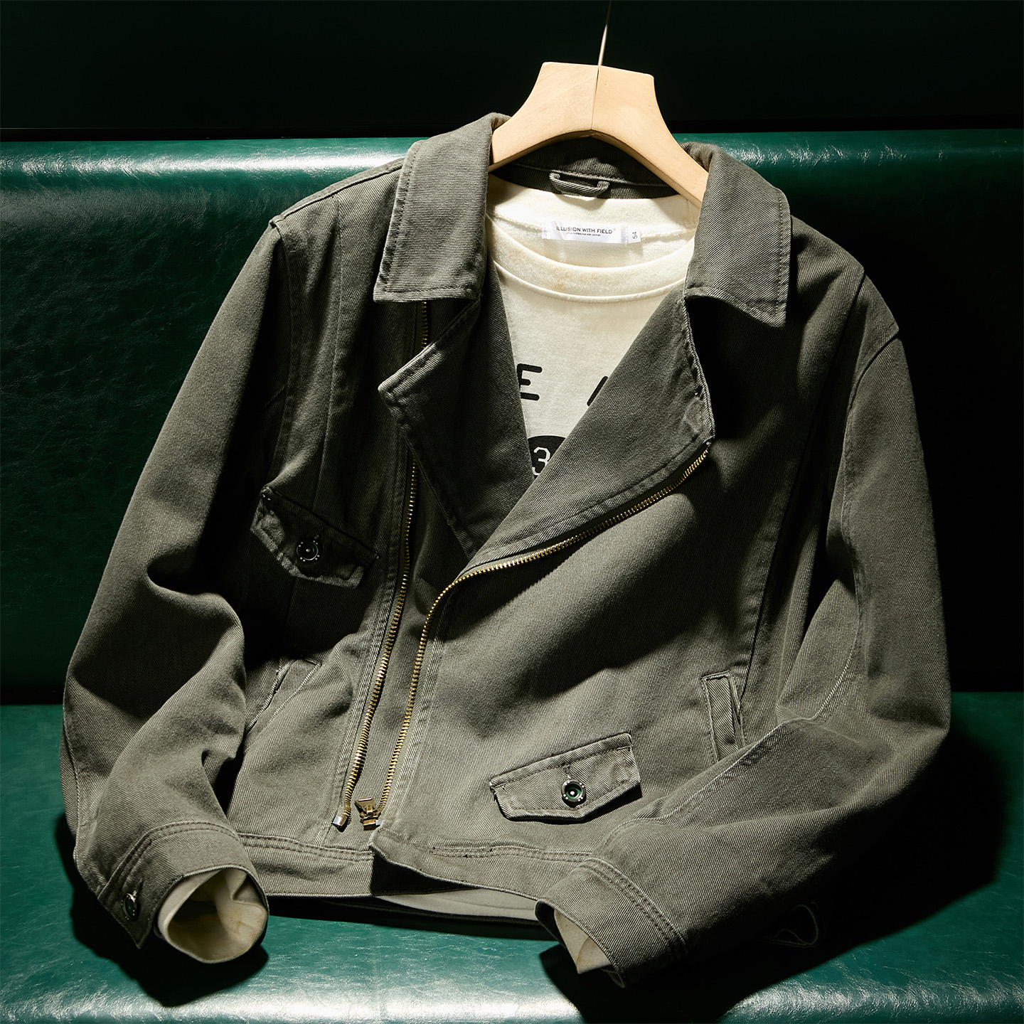 秋冬季2025男士休闲外套新款潮流翻领男款夹克百搭青年男装JK733