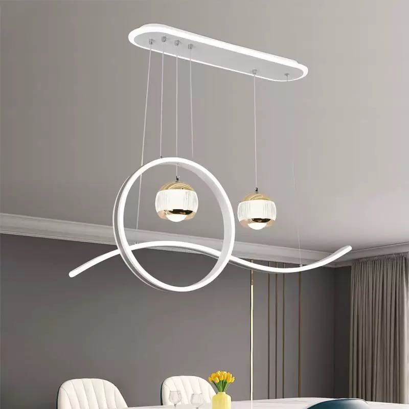 无新款极简高级简约餐厅吧台吊灯