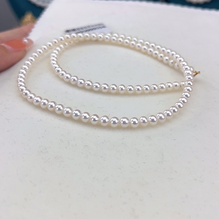 淡水珍珠颈饰18K金镶嵌4➕极光炫彩高品