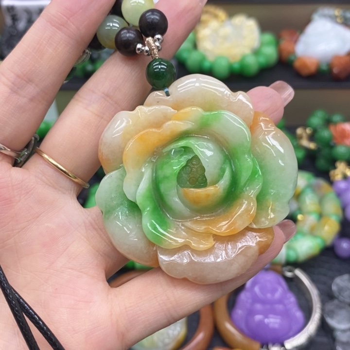 .***雨翡翠未镶嵌颈饰项链18