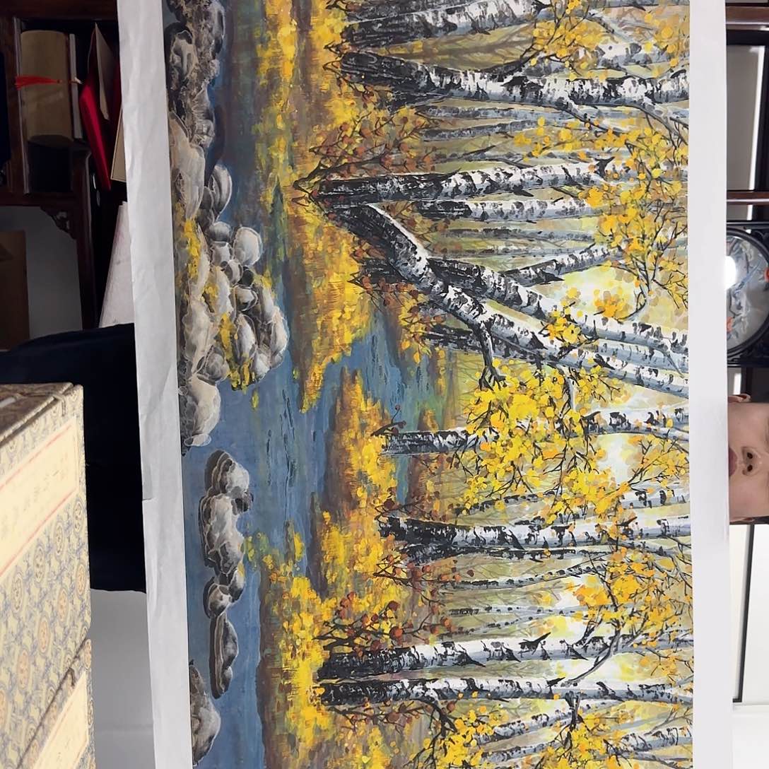 国画艺术家的作品