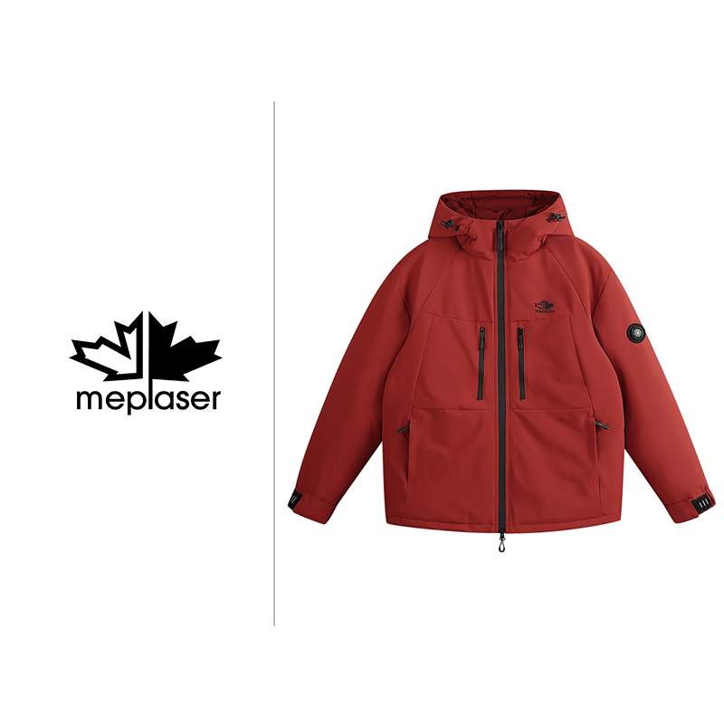 连帽男款棉服梭织男士保暖上衣户外运动保暖冲锋棉衣6616