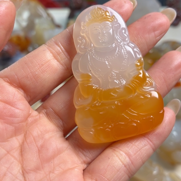 玛瑙/玉髓未镶嵌吊坠(不含链)