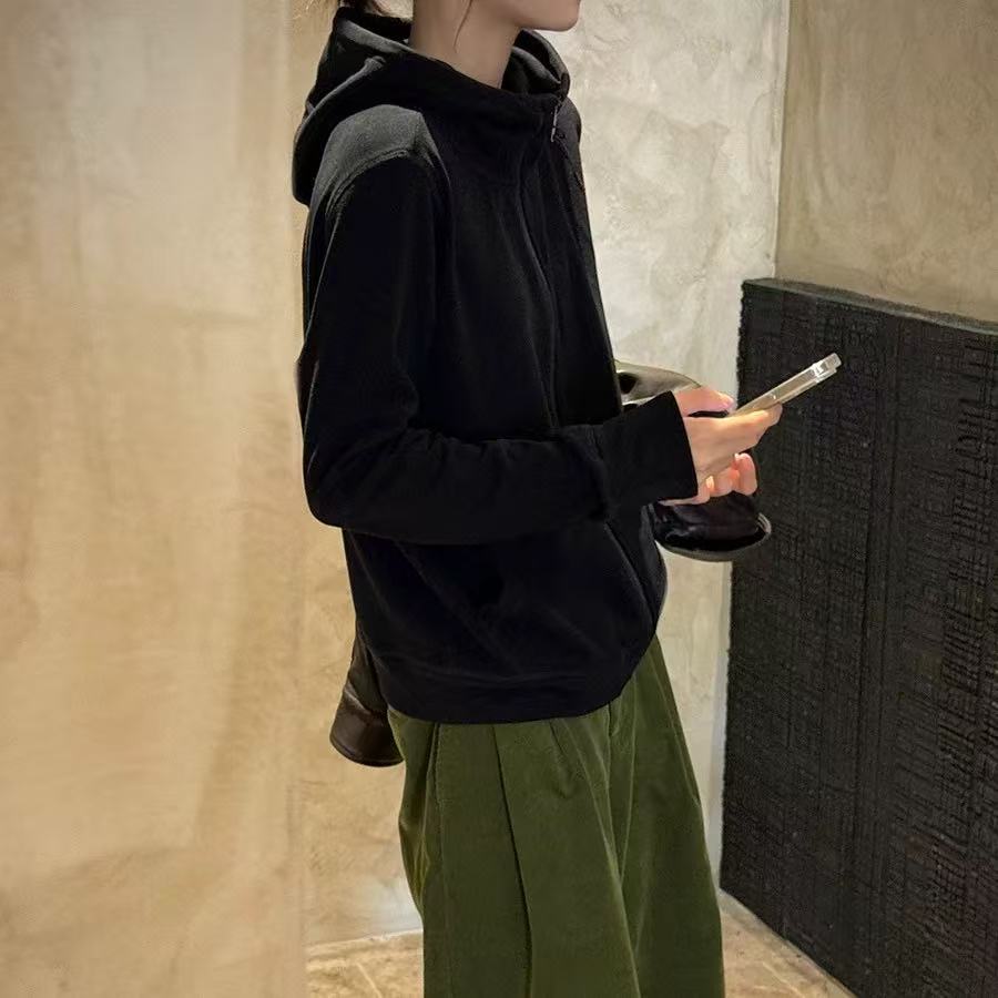 867黑桃契约 双面绒连帽拉链卫衣