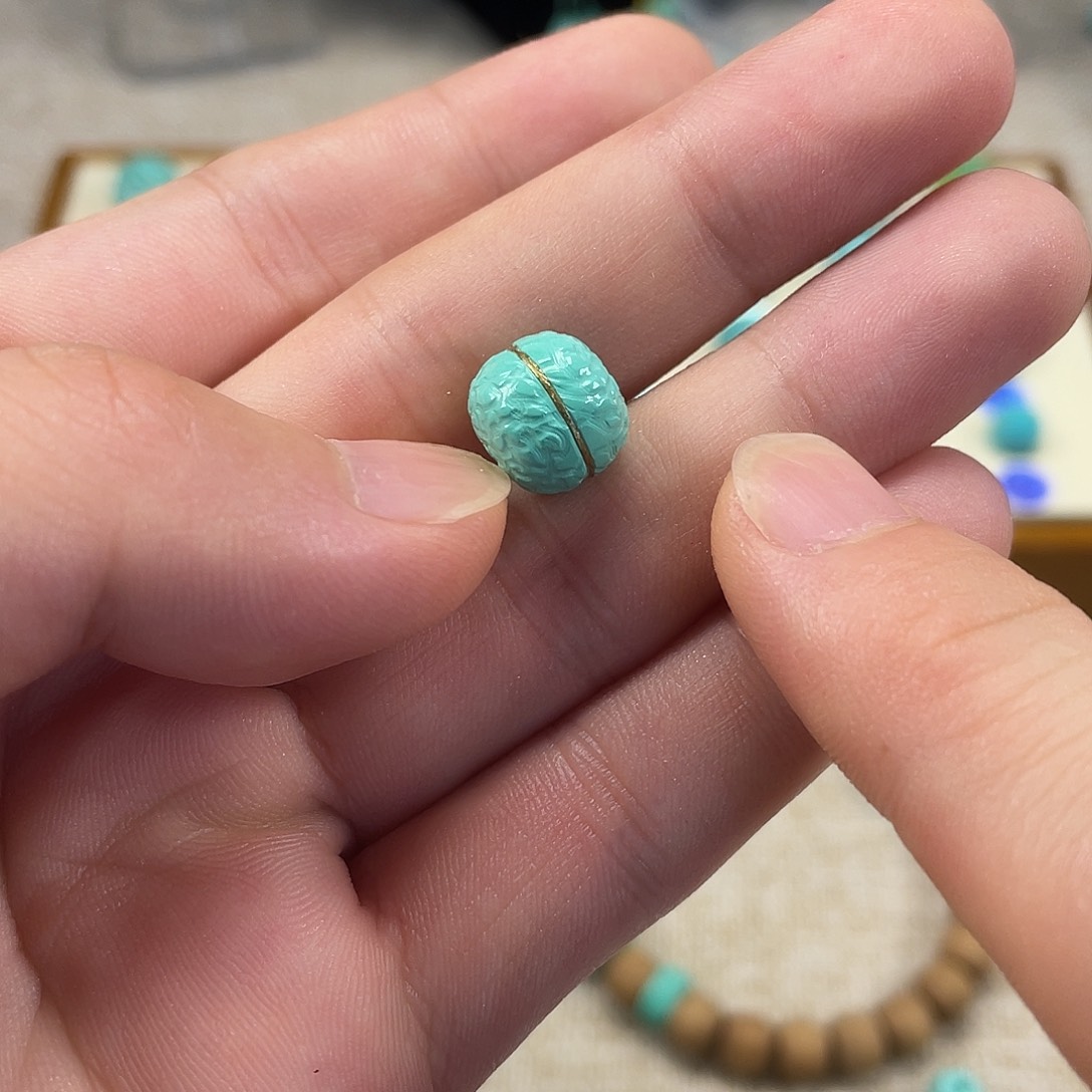 原生态湖北松配饰，直径10.5