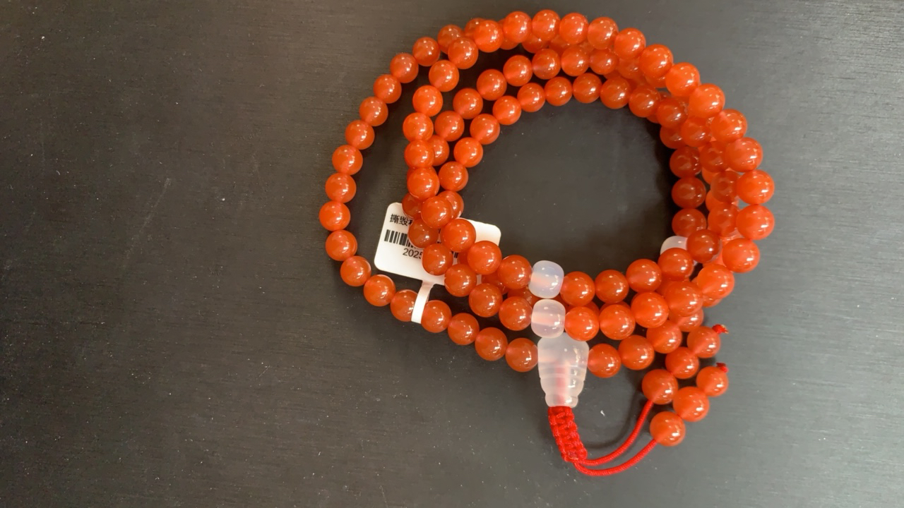 天然原矿南红6mm多圈