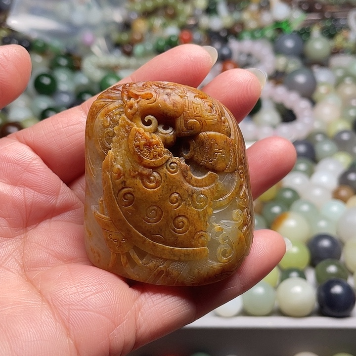 未镶嵌和田玉珠宝奇石耳**亮