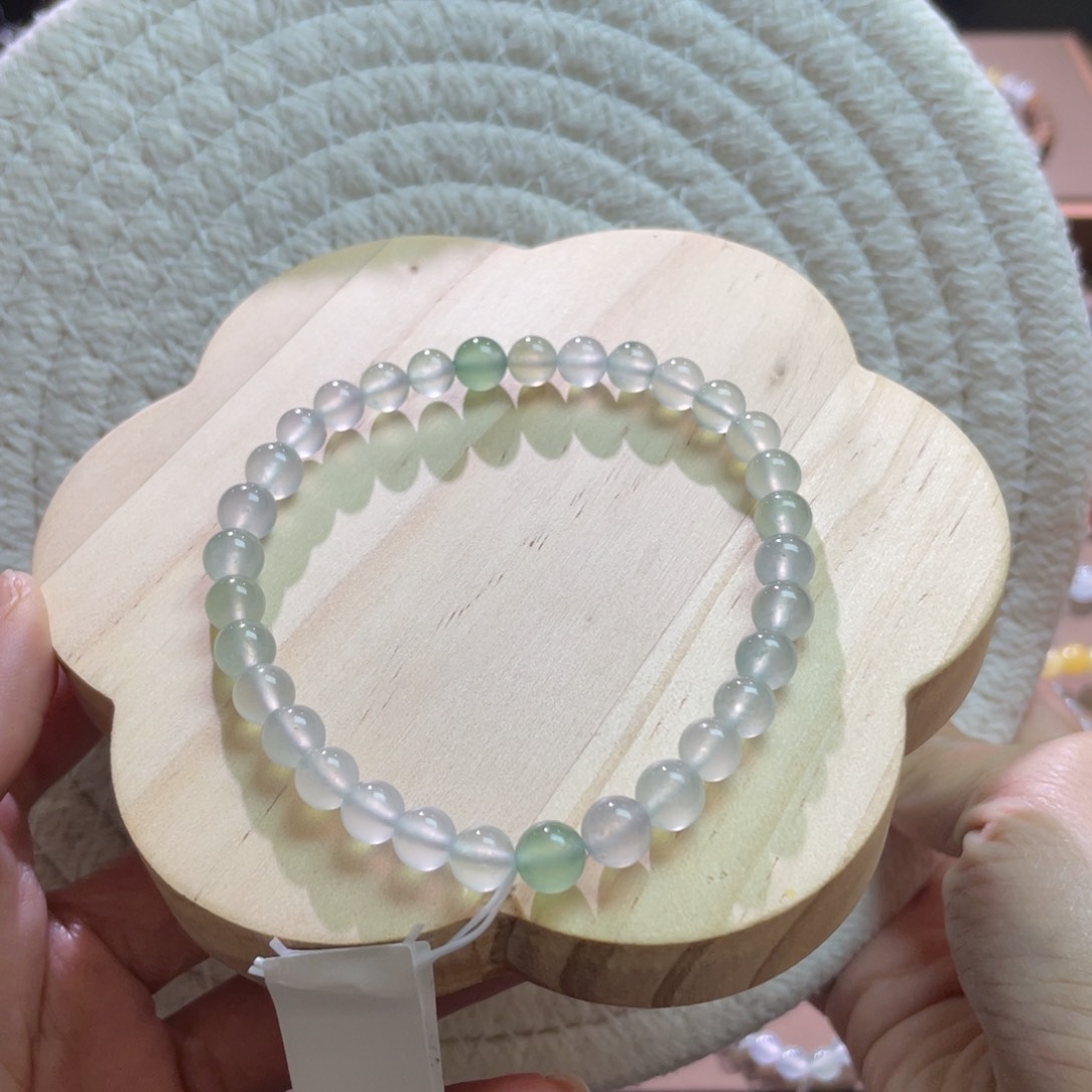 翡翠散珠天然缅a翡翠手串