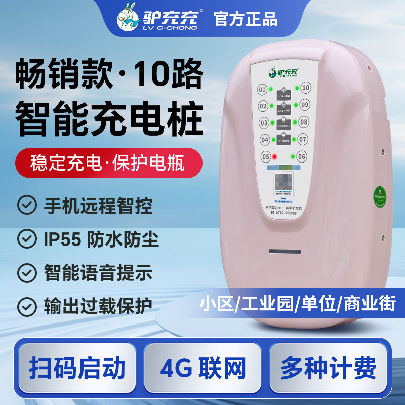 商用电动车10路智能充电桩小区单位共享运营10BL-13