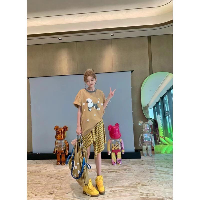 【外单原单】100看直播下单夏款卫衣百搭情侣装显瘦宽松减龄韩版