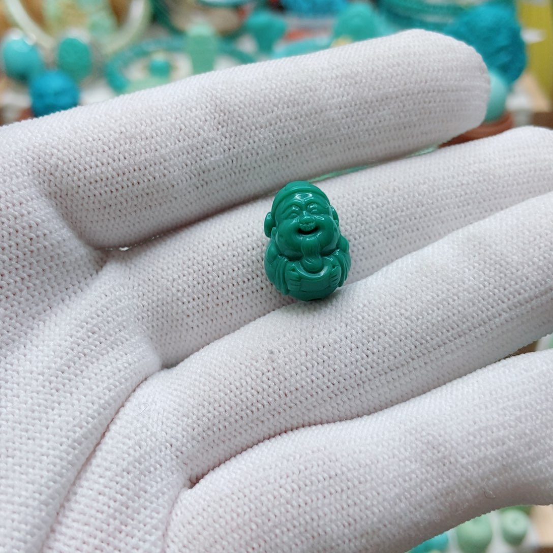 绿松石未镶嵌小财神