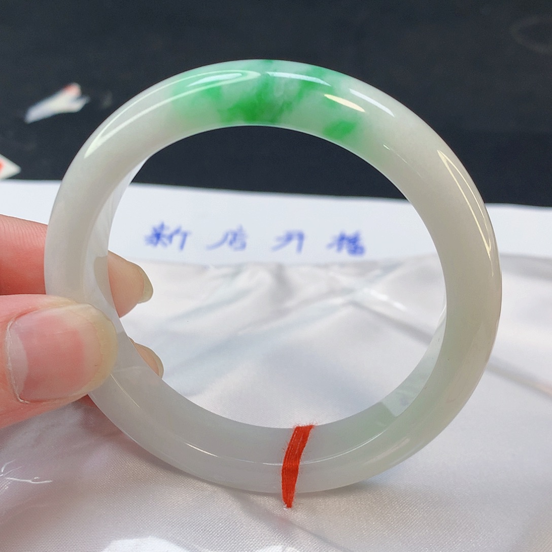 翡翠手镯未镶嵌078缅甸天然翡翠A货