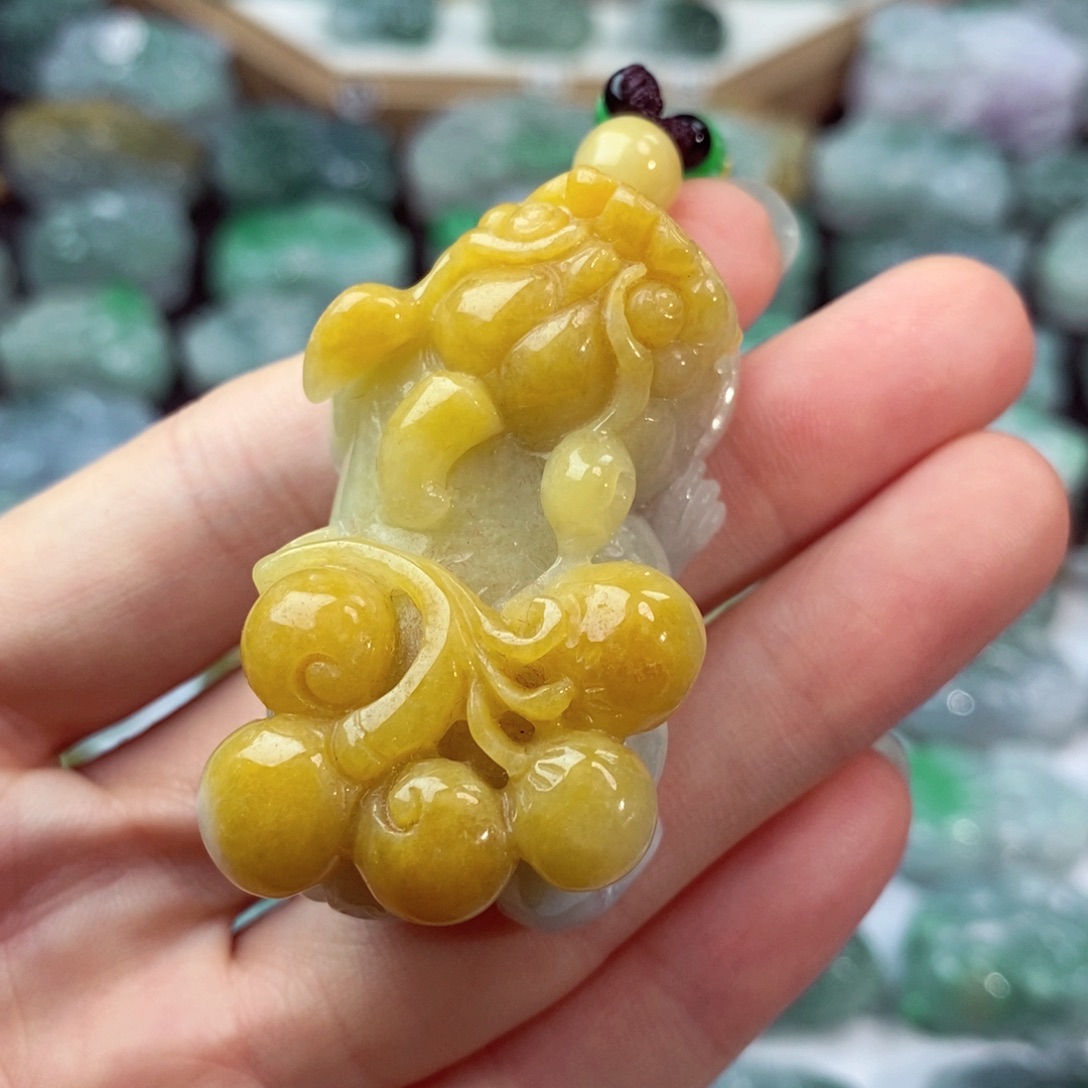 翡翠未镶嵌颈饰天然