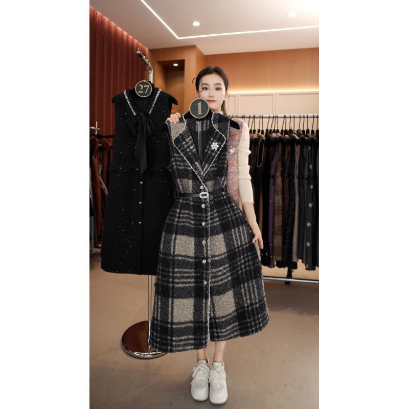 【宠粉价】法式赫本轻奢时尚气质无袖设计连衣裙NH-WX270