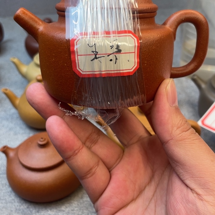 紫砂茶壶王*发半手工德中瑕疵