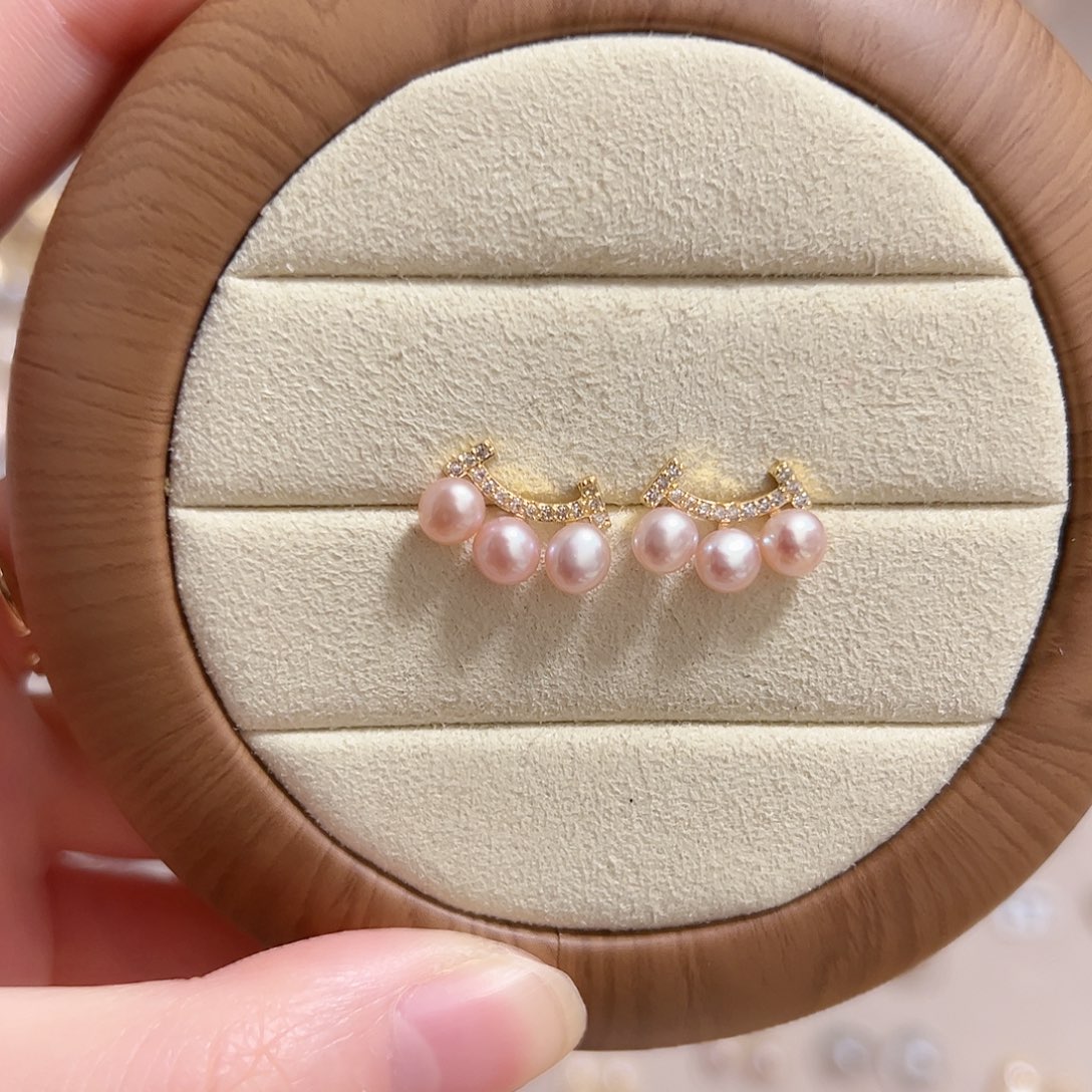 银S925镶嵌淡水珍珠原创手作