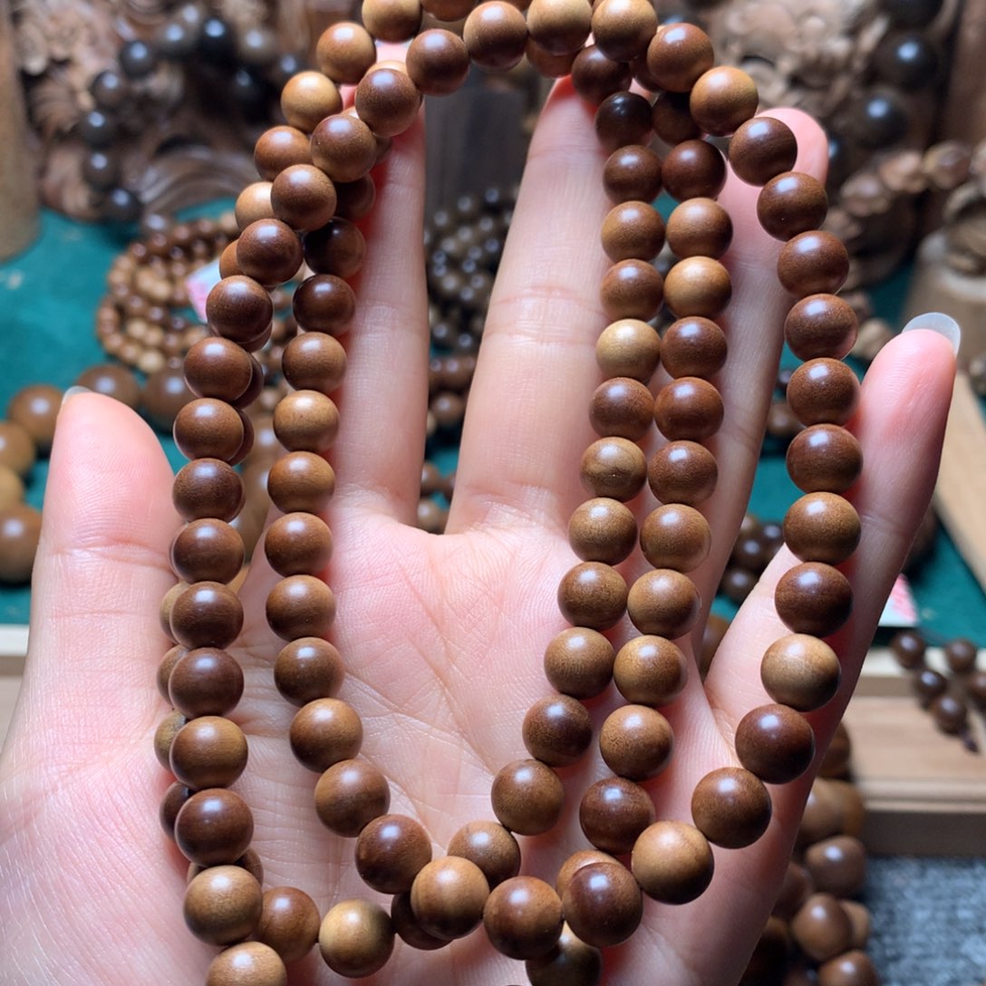 檀香木手串/手链水*南老山檀香0.8