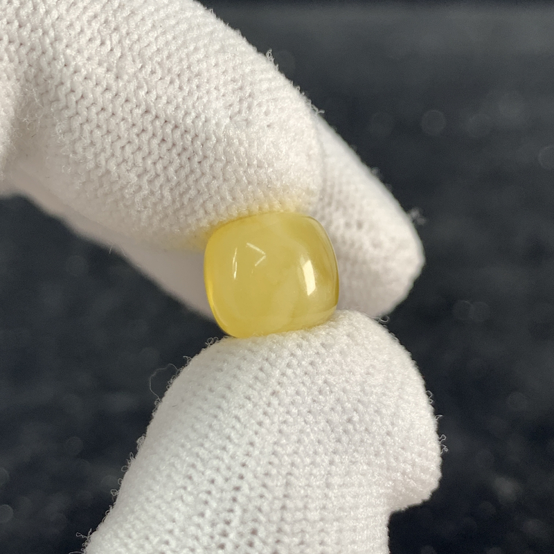 L1934保真原矿俄料尺寸10*9mm蜜蜡单颗老型单珠隔珠支持复检