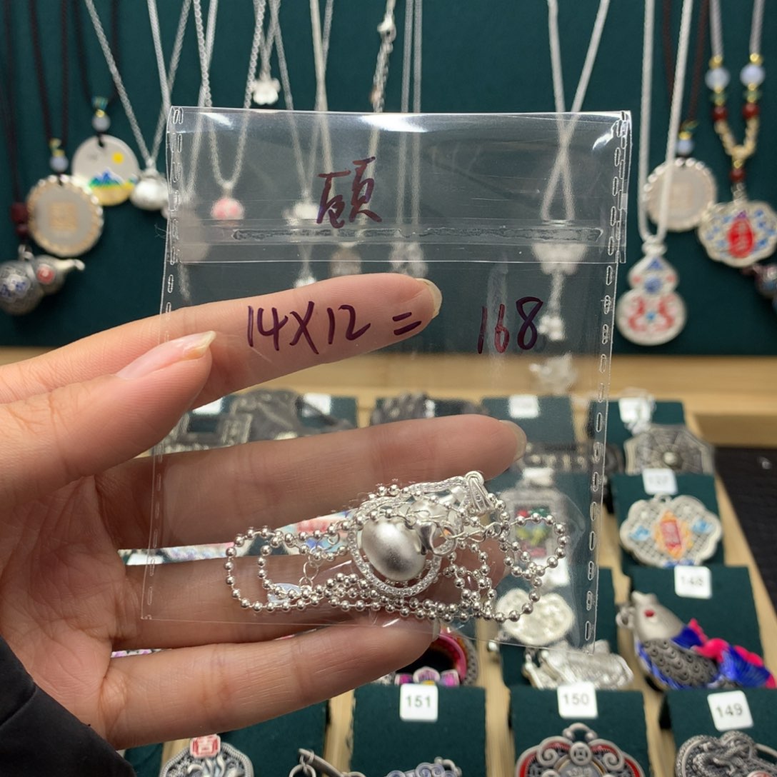 足银葫芦镶嵌项链