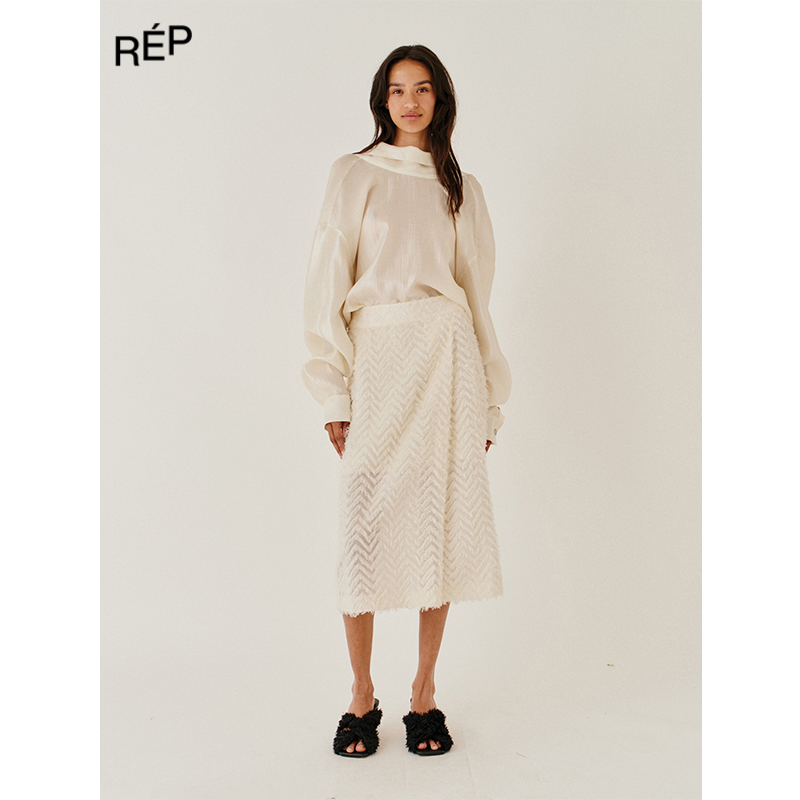 REP-THE GARMENT设计师品牌米色系带长袖衬衫 26PS买手店