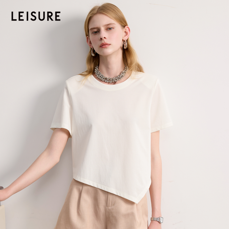 4068-X2420862Z20三彩丽雪leisure2025夏季新款莫代尔短袖dbq