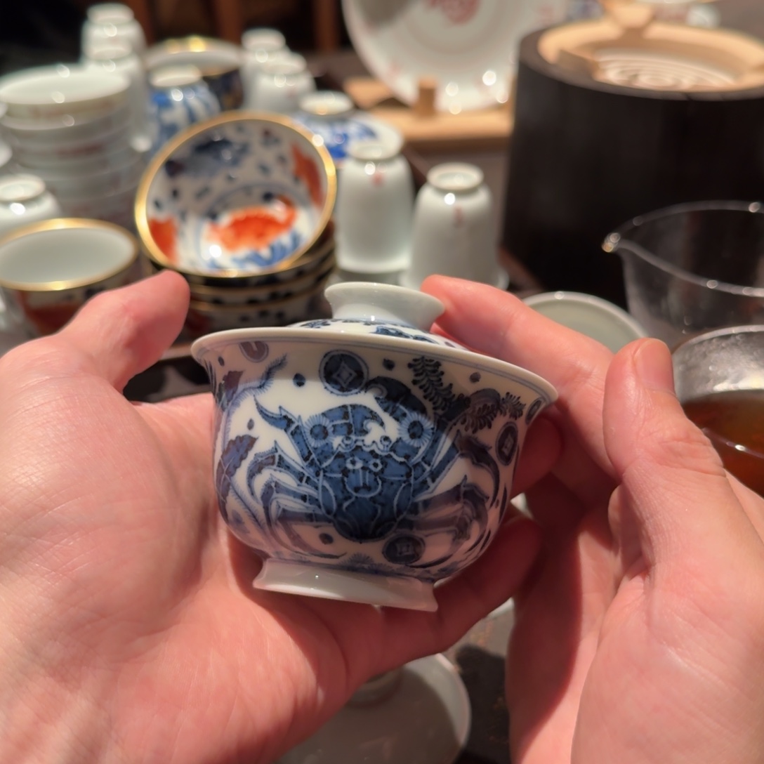 瓷器三甲传胪九钱盖碗预售