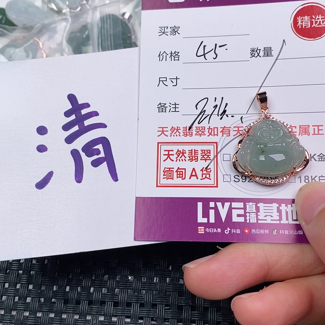 翡翠银S925镶嵌颈饰