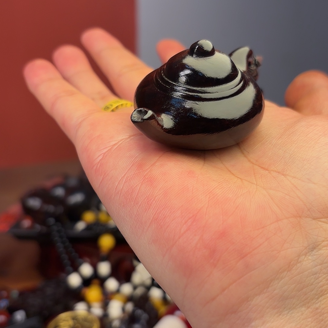 檀香紫檀（小叶紫檀）把把壶