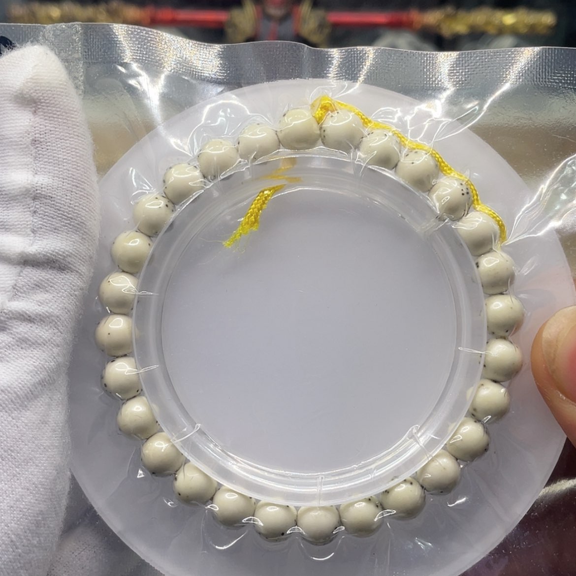 【闪购商品】吊坠星月菩提瓷白半壁留白8圆