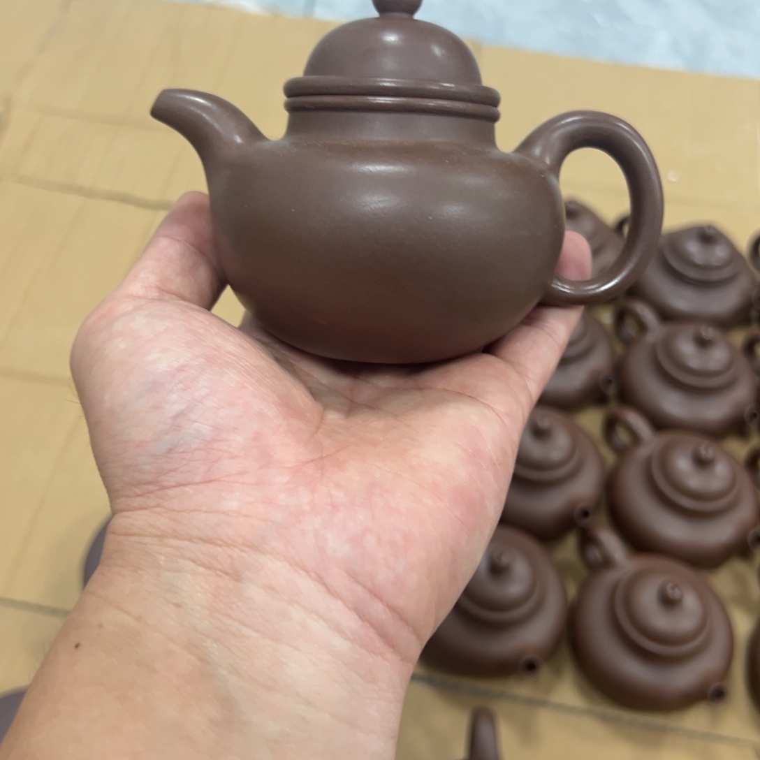 茶壶紫砂紫泥掇球不配礼盒