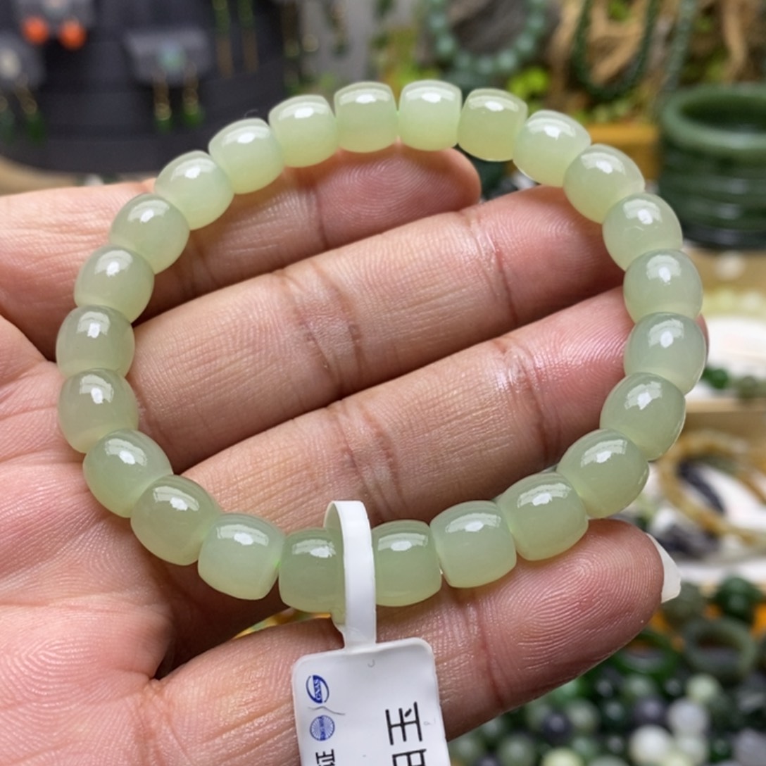 和田玉手链未镶嵌76