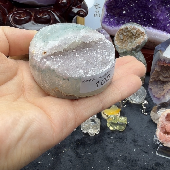 紫晶珠宝半成品未镶嵌